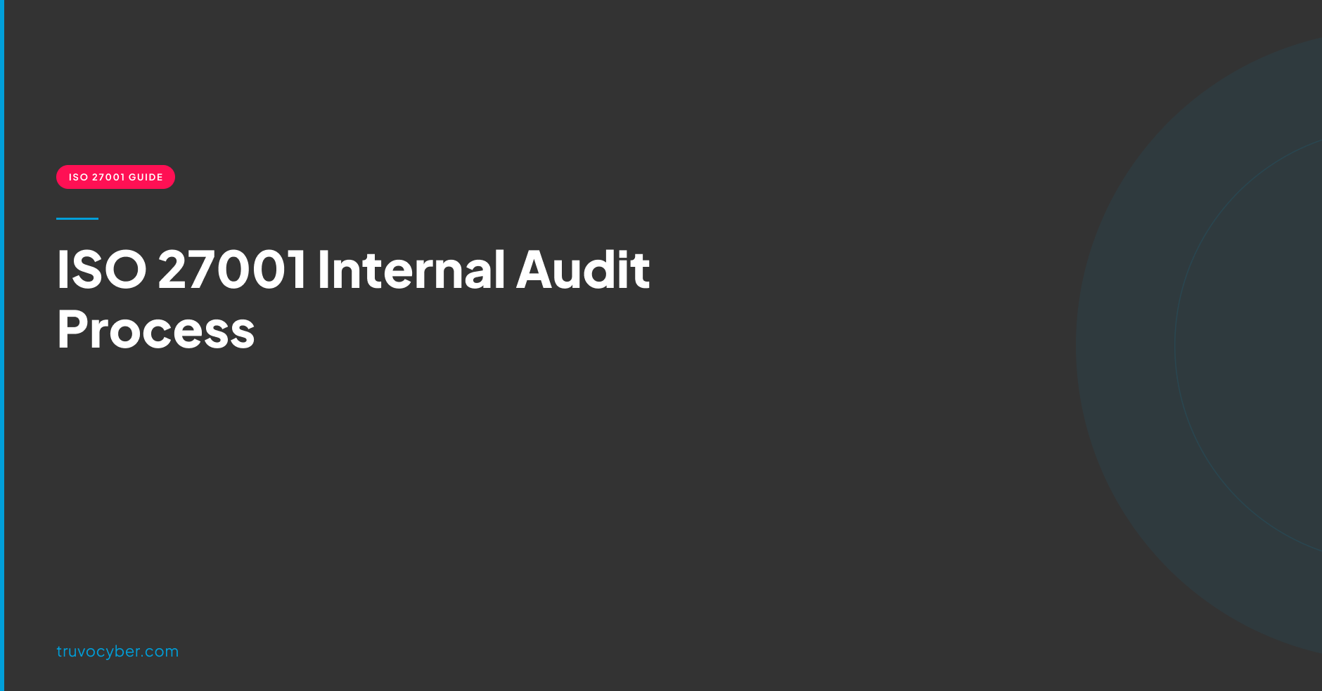 Truvo Cyber blog hero — ISO 27001 Internal Audit Process: a practitioner walkthrough of what gets reviewed and how evidence works.