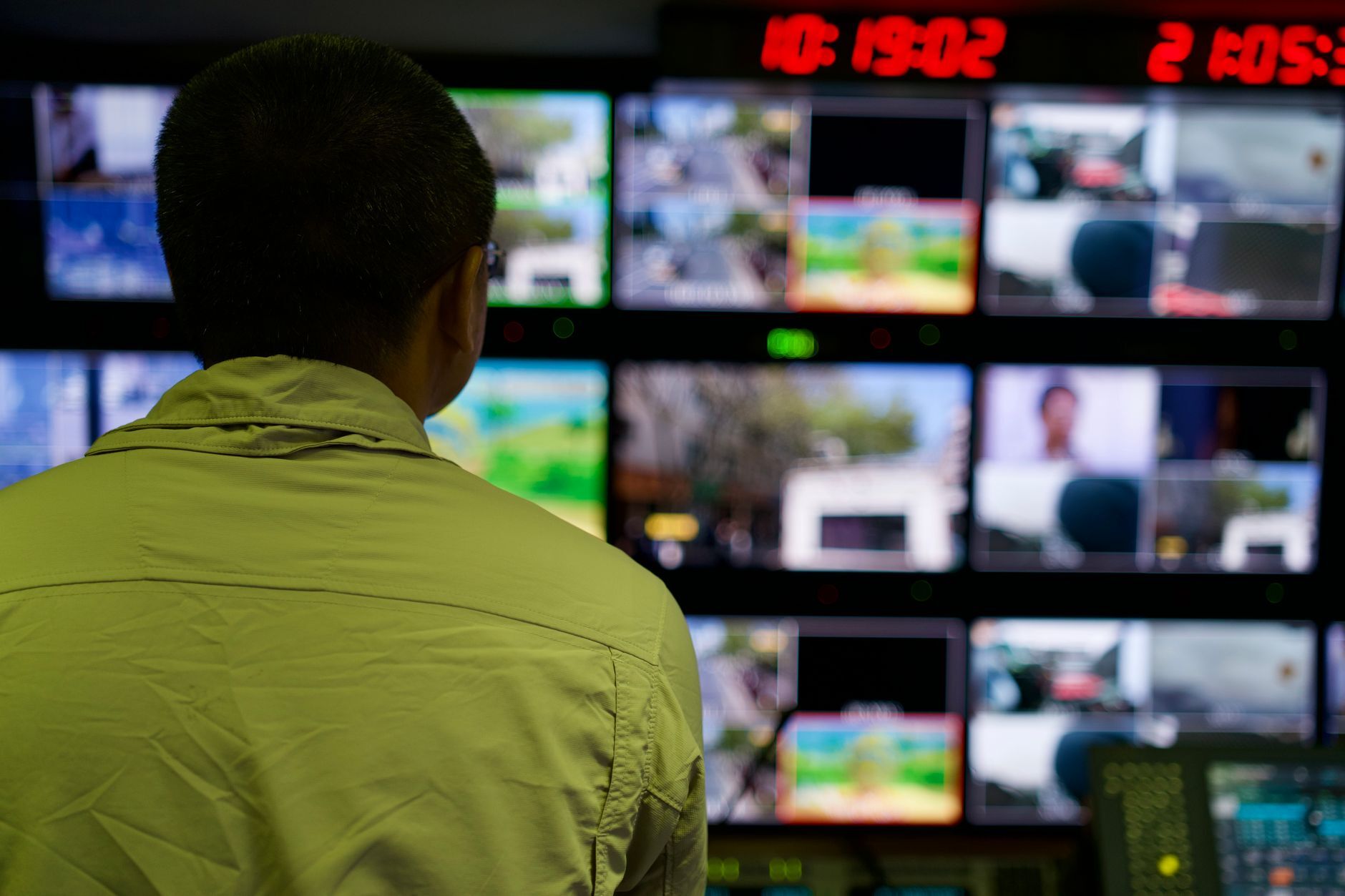 Stock photo by Samon Yu via Pexels, illustrating security operations center monitoring screens (temporary placeholder pending custom hero design).
