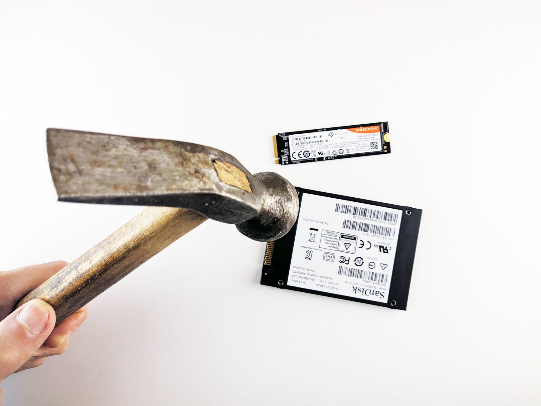 Stock photo by Andrey Matveev via Pexels, illustrating hardware data destruction (temporary placeholder pending custom hero design).