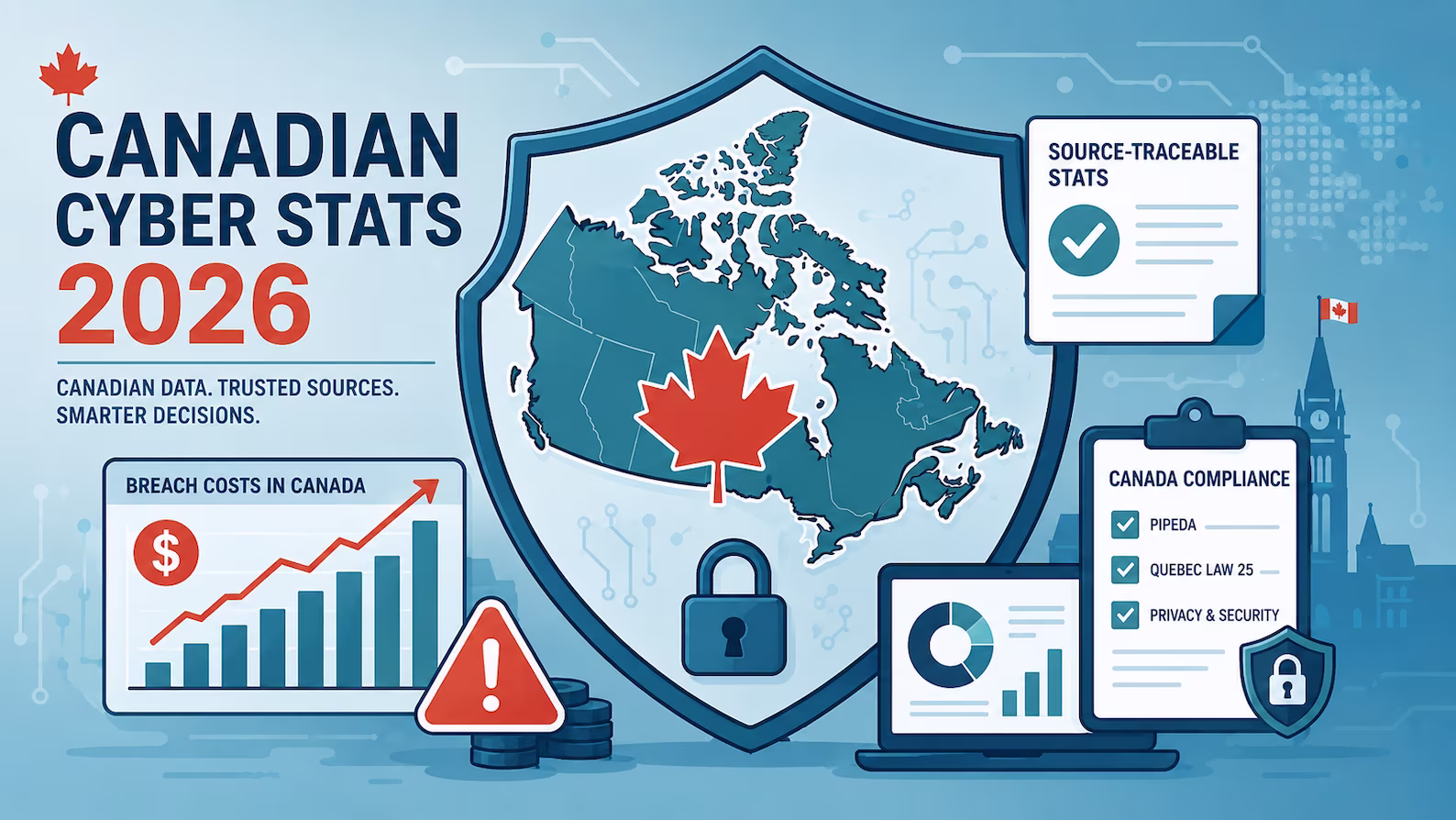 Canadian cybersecurity and compliance statistics 2026